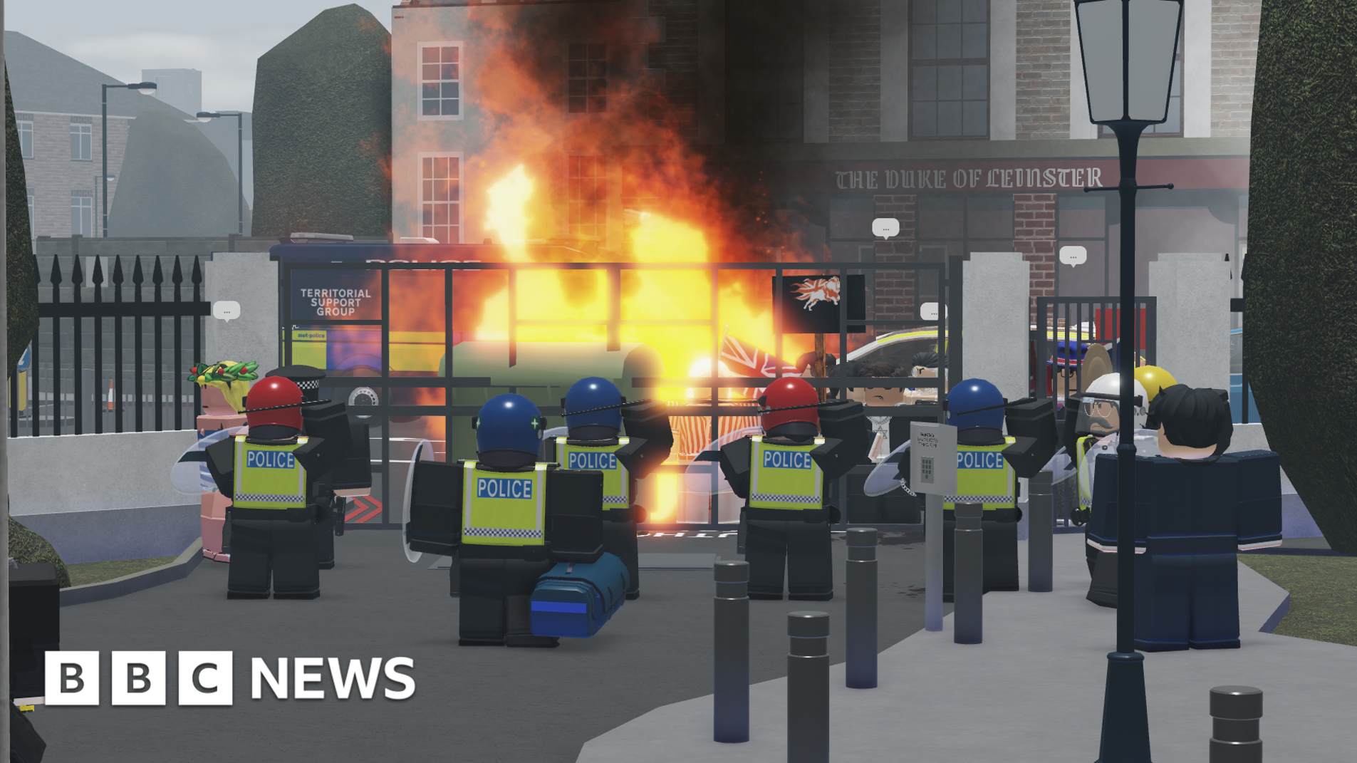 Unite the Kingdom demonstration hits Number 10 Westbridge